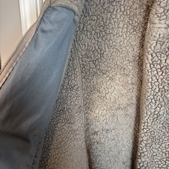 Free Country Sherpa Fleece Vest Brown Zip up Cozy outdoor Layer Women's size XL - Picture 8 of 16